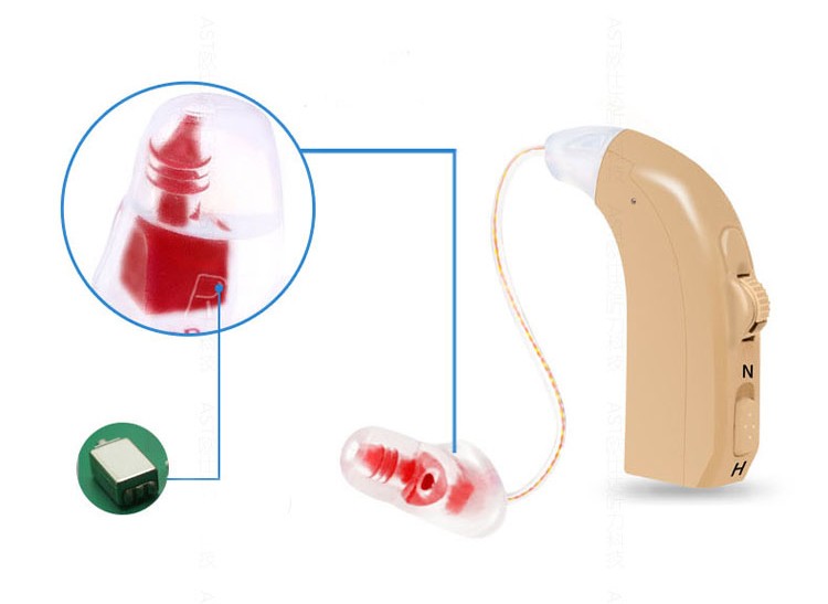 Regular power economical analogue ric hearing aids 4