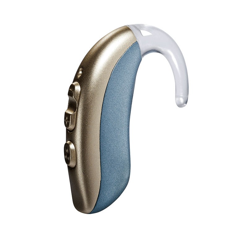 Standard power gold color waterproof bte hearing aids with 20 channels