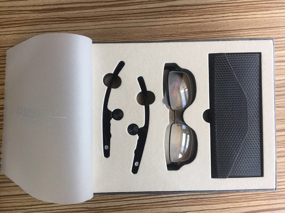 Battery-operated bone conduction glasses type hearing aid