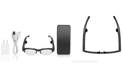Rechargeable bone conduction glasses type hearing aids